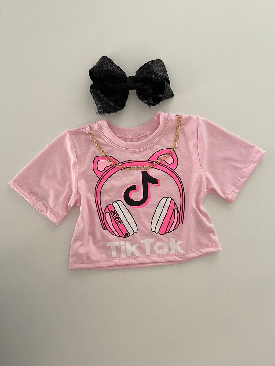 Cropped Tik Tok Rose - Dondokinha Kids