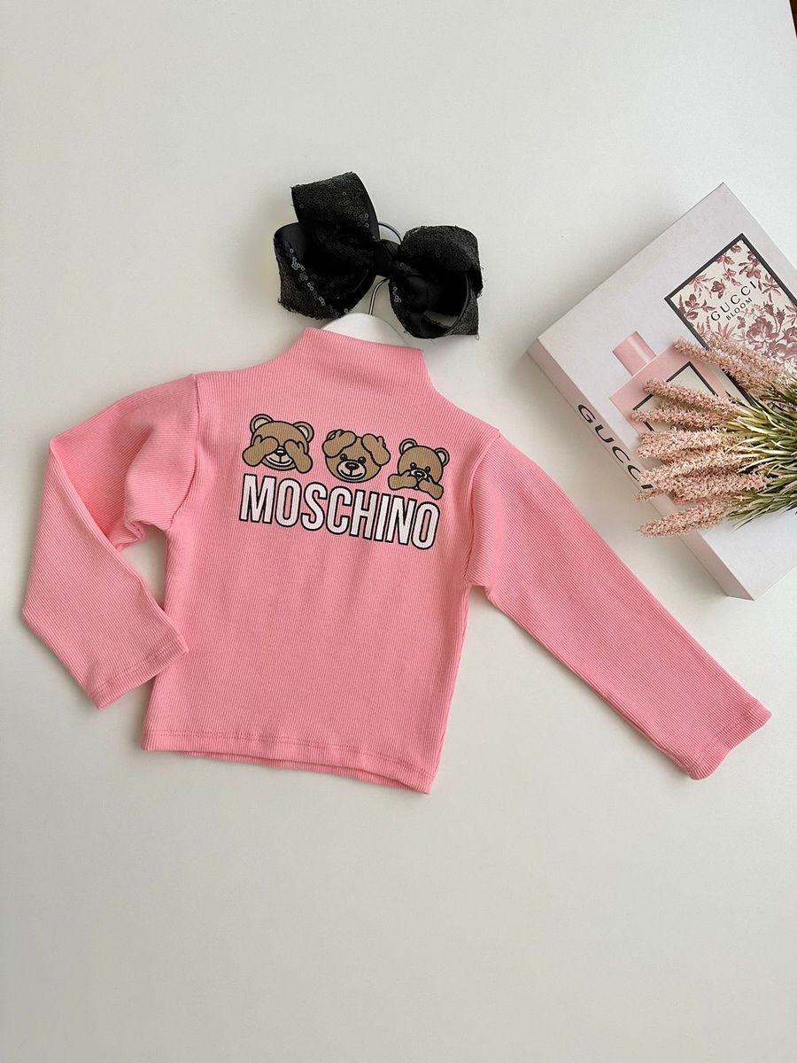 Blusa Moschino Rosa - Dondokinha Kids