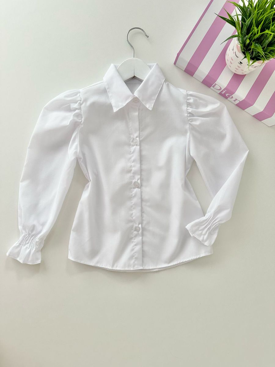 Camisa Helena Branca - Dondokinha Kids