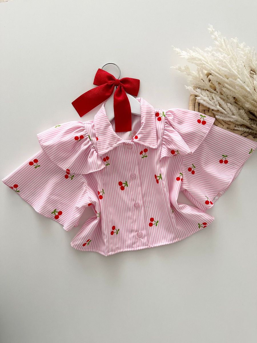 Camisa Maisa Rosa - Dondokinha Kids