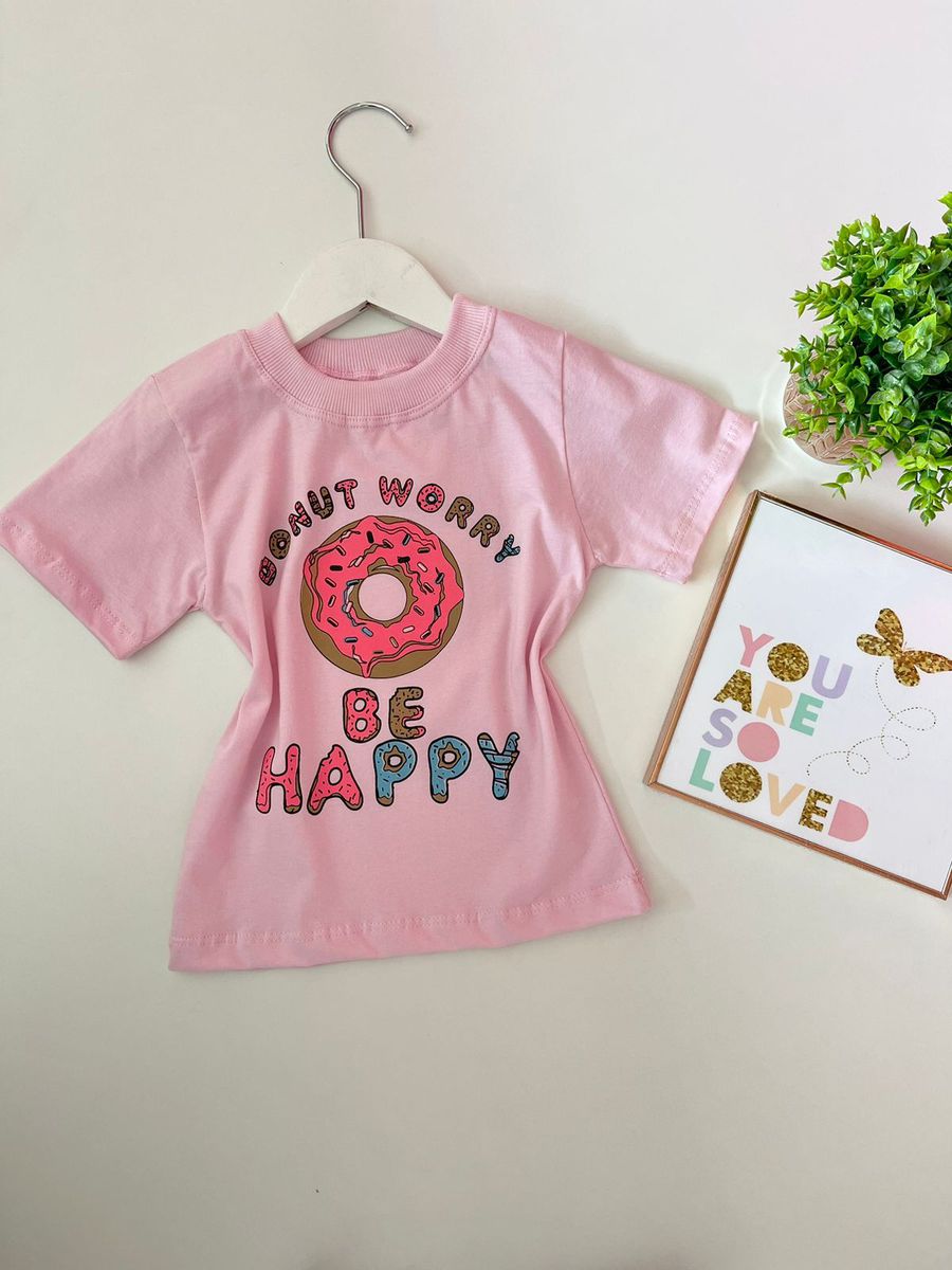 T-shirt Donut Rosa - Dondokinha Kids