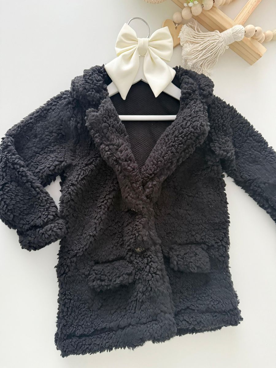 Sobretudo Teddy Preto