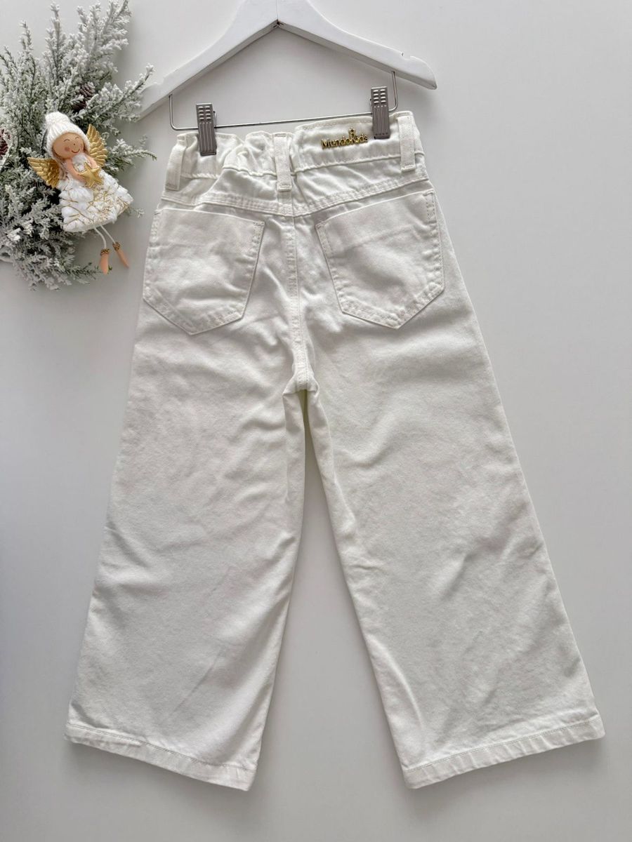 Calça Wide Leg Offwhite