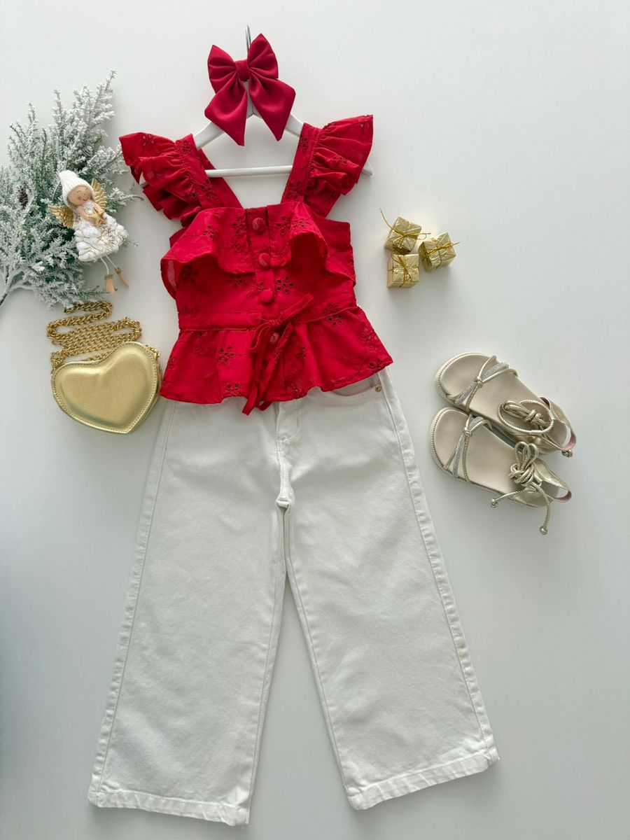 Calça Wide Leg Offwhite