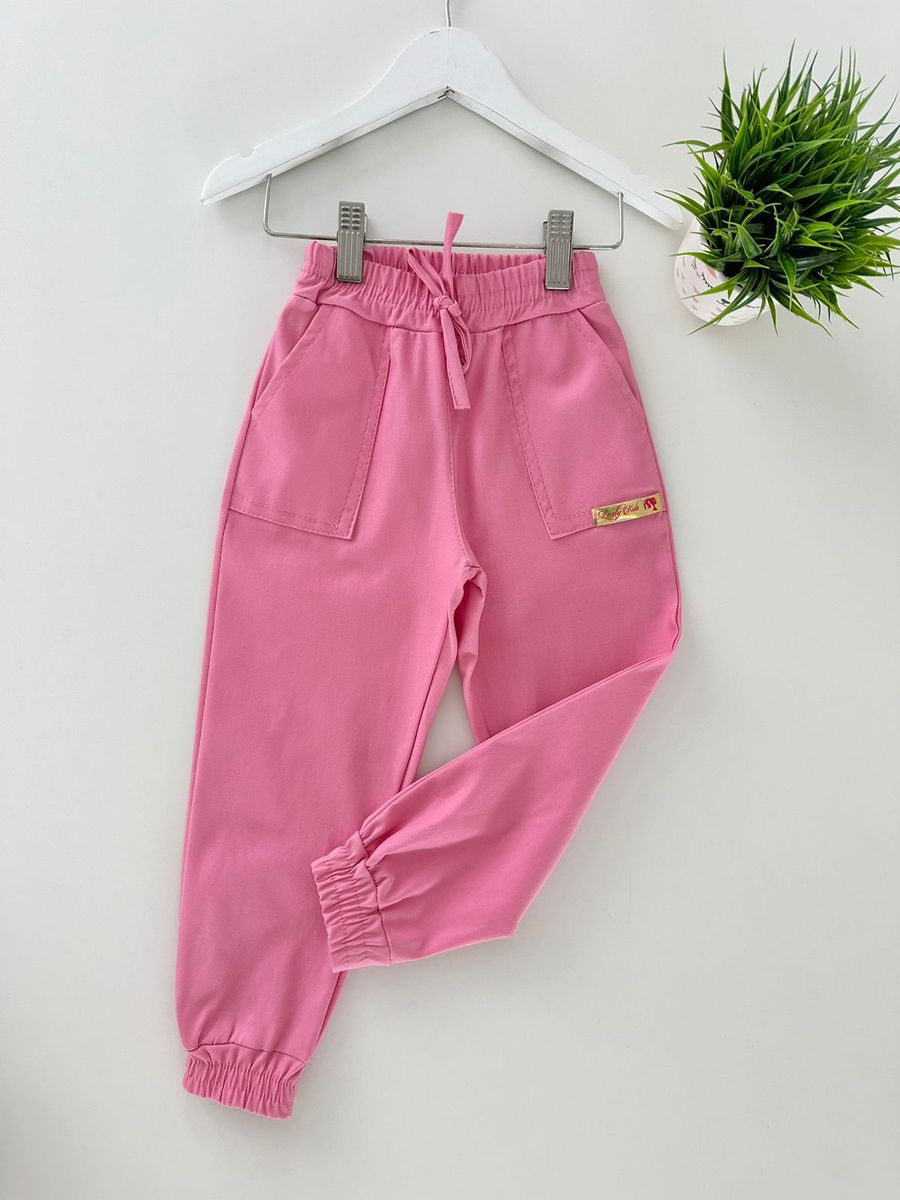 Calça Jogger Rosa - Dondokinha Kids