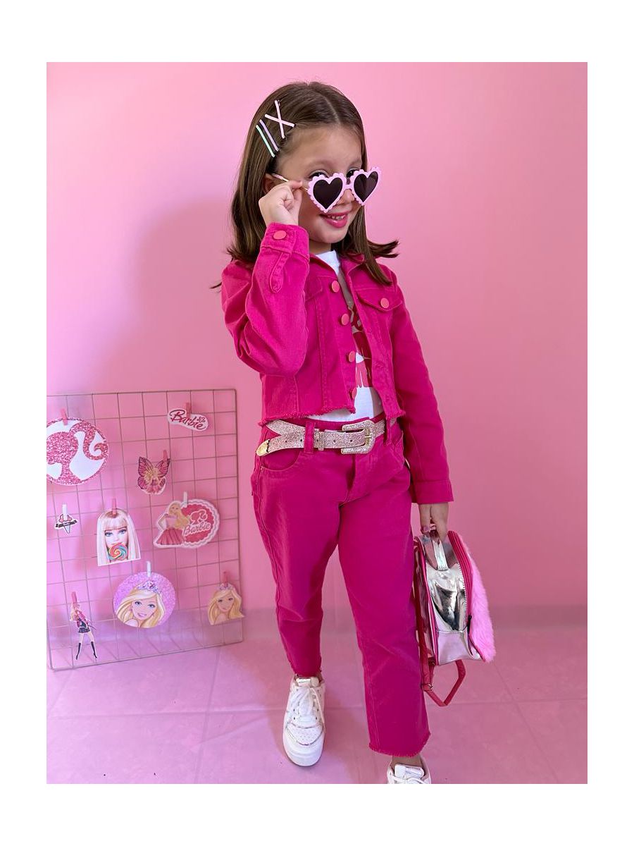 Calça Jeans Pink - Dondokinha Kids