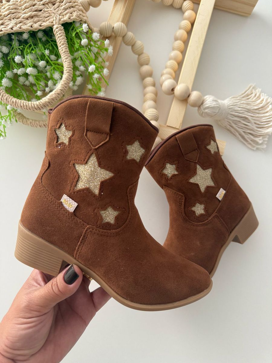 Bota Texana Estrela Café - Dondokinha Kids