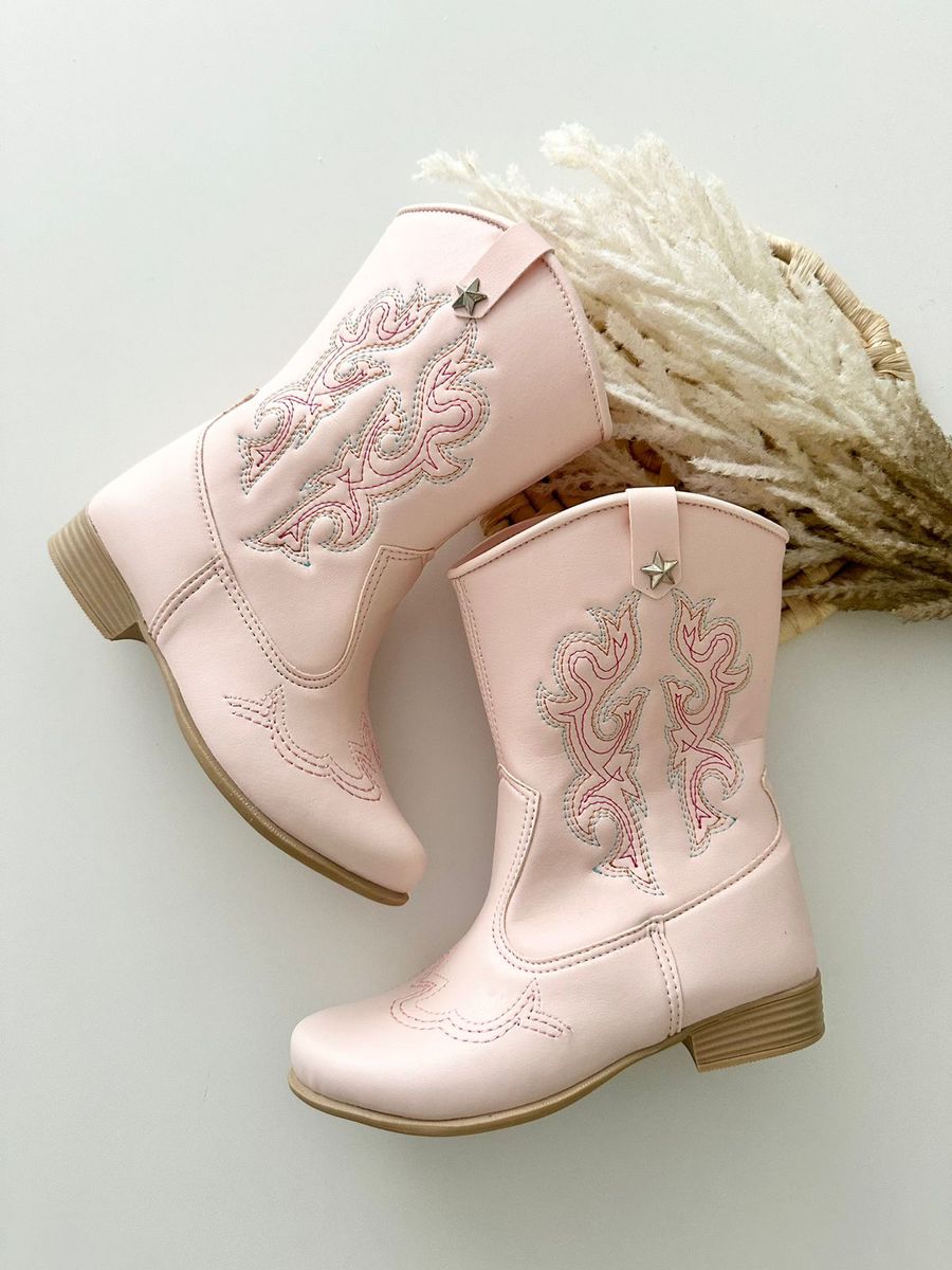 Bota Texana Rosa Bebê
