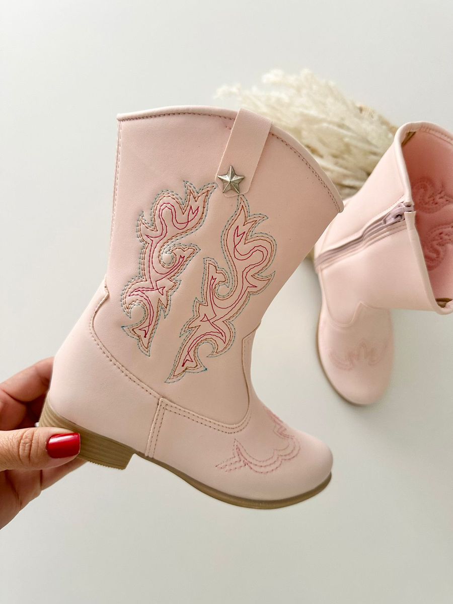 Bota Texana Rosa Bebê - Dondokinha Kids