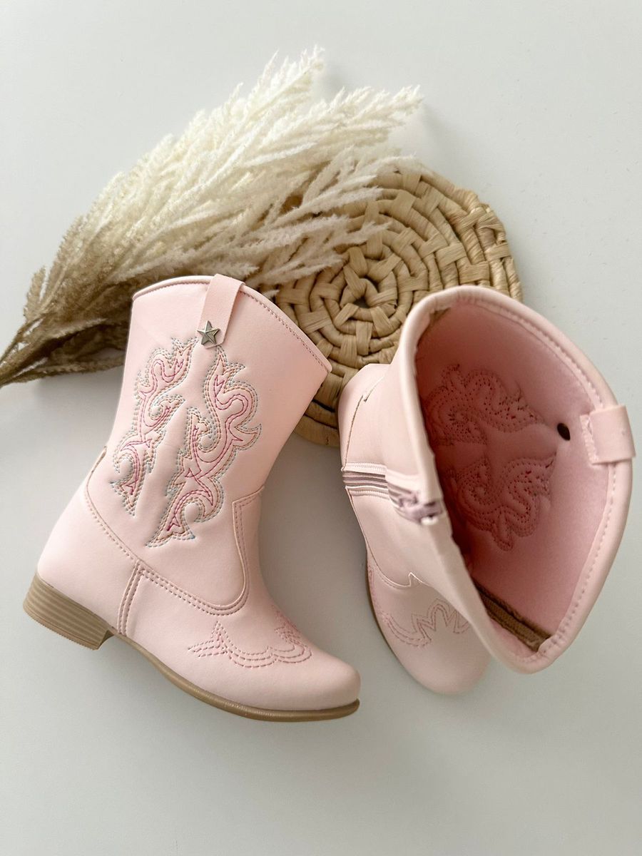Bota Texana Rosa Bebê