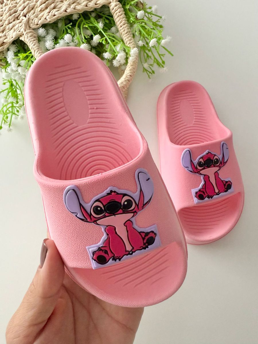 Chinelo Nuvem Stitch Pink - Dondokinha Kids