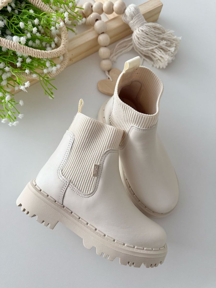 Coturno Hana Off White - Dondokinha Kids