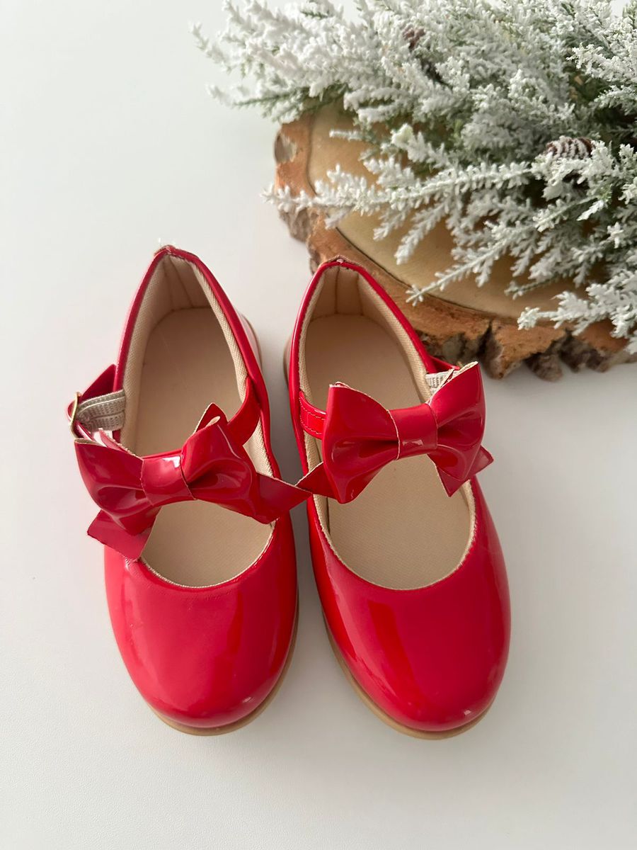 Sapatilha Laço Vermelha 