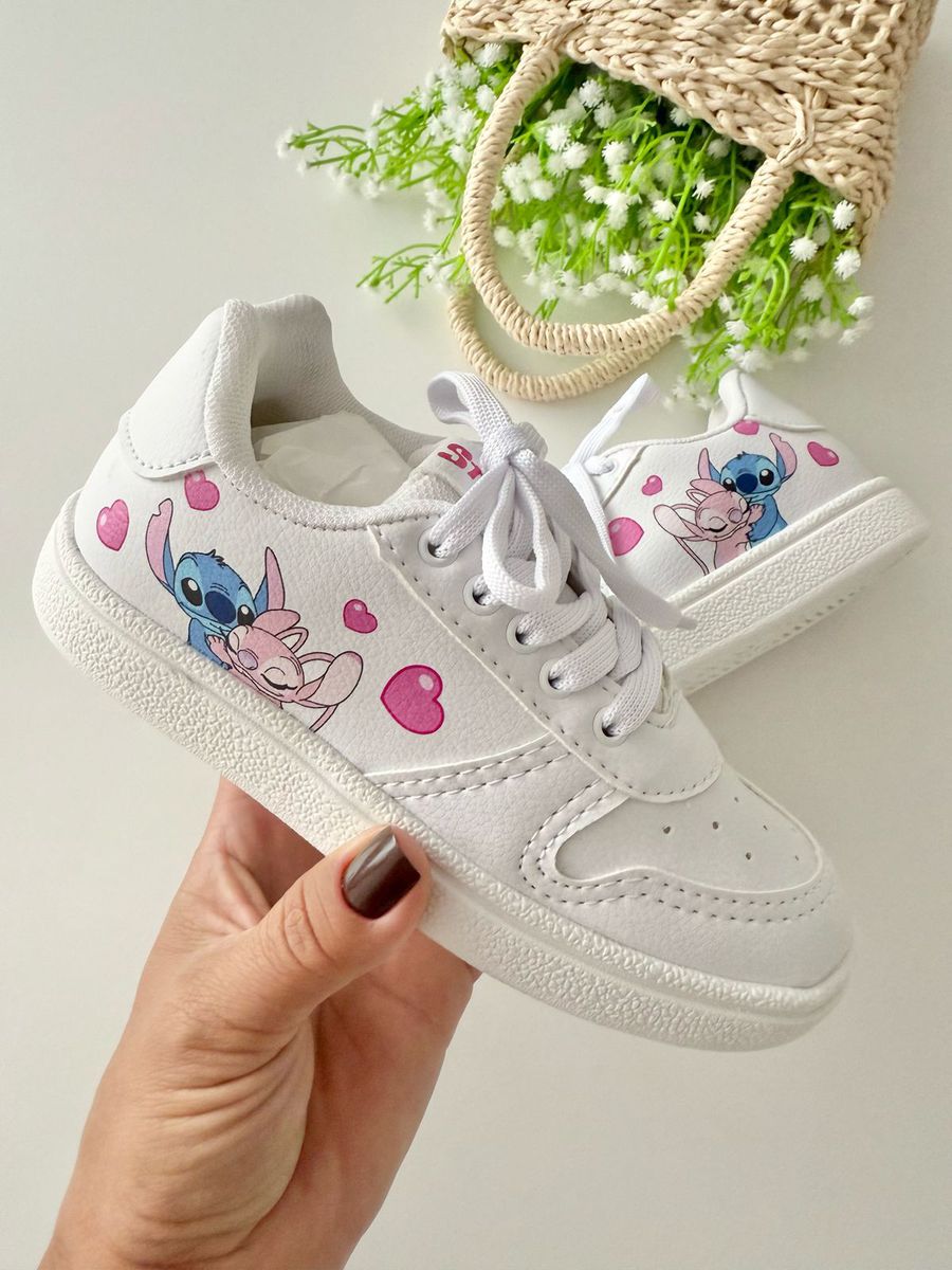 Tênis Stitch Branco - Dondokinha Kids