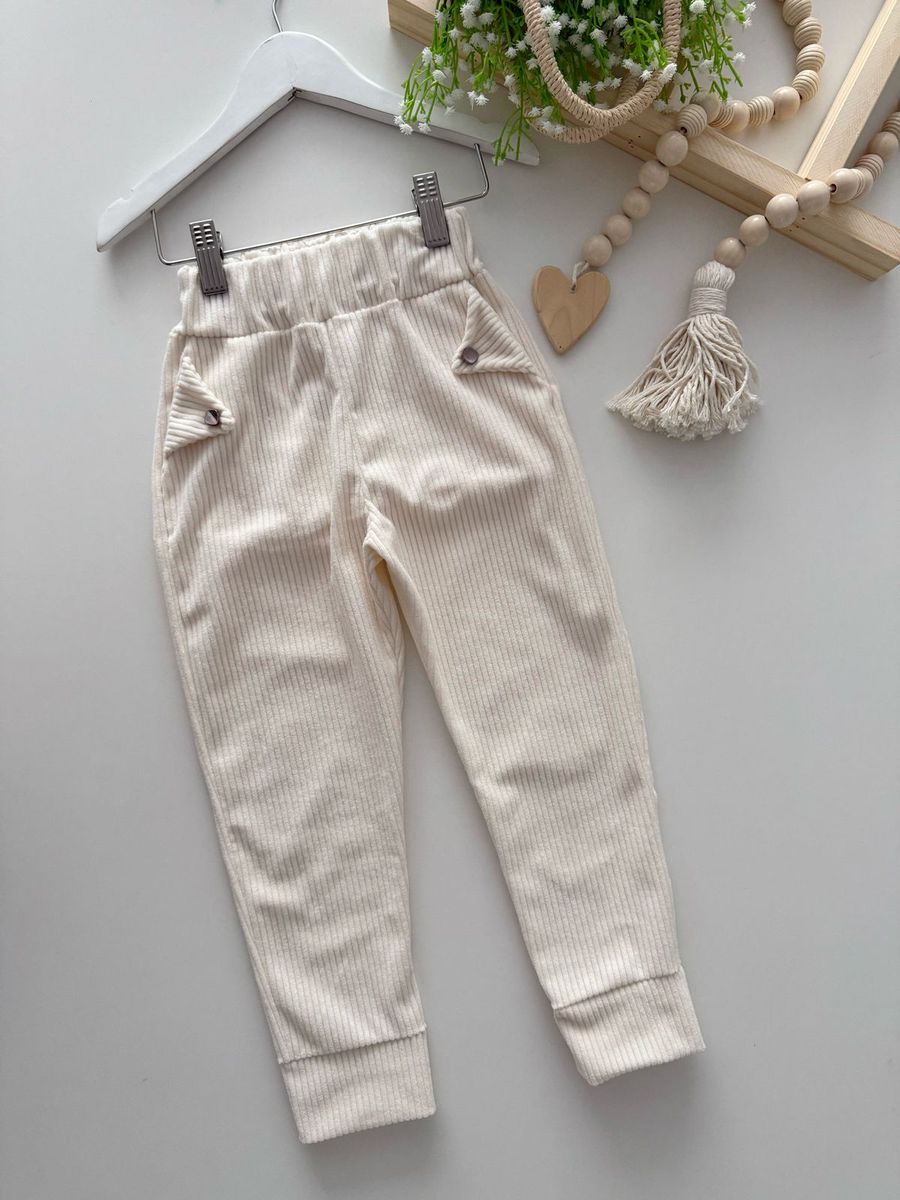 Calça Gabriela Off White - Dondokinha Kids