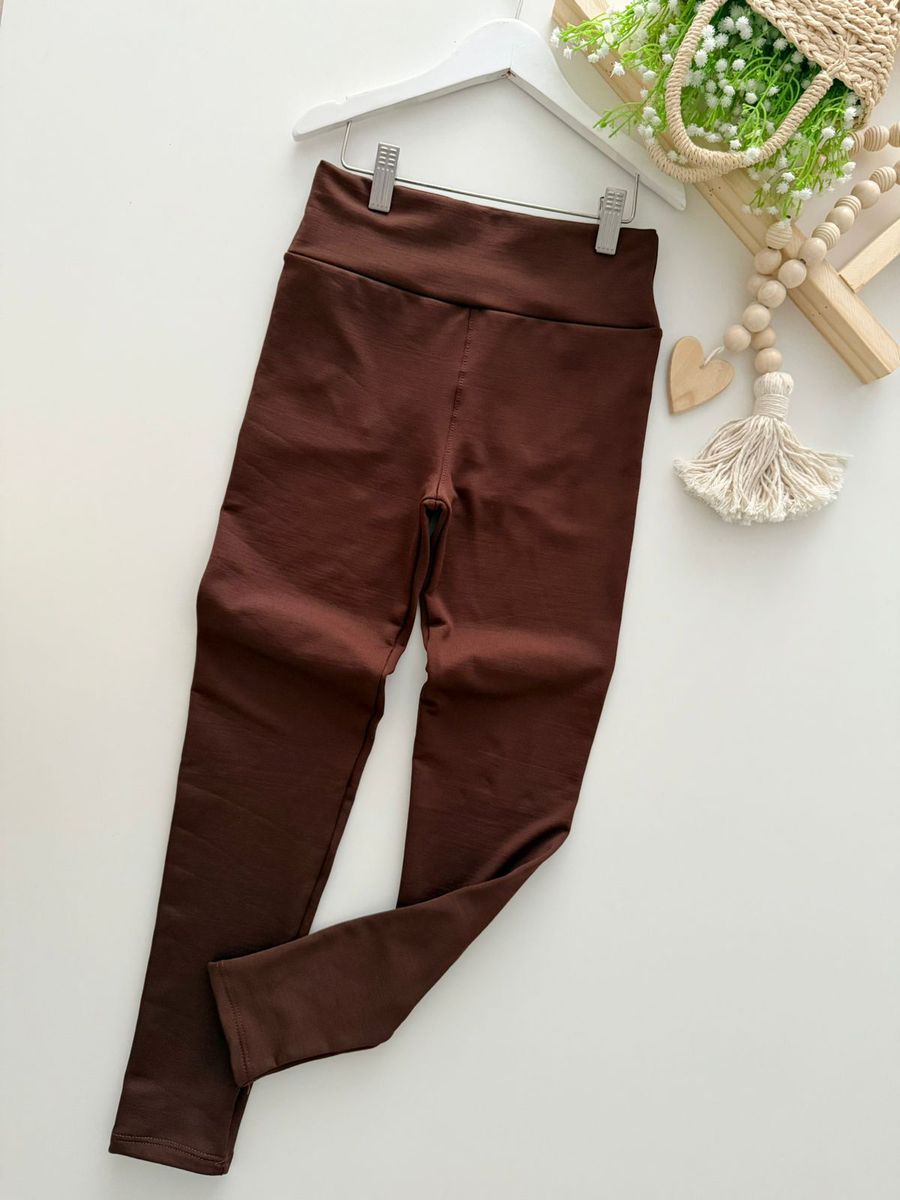 Calça Legging Juvenil Marrom - Dondokinha Kids