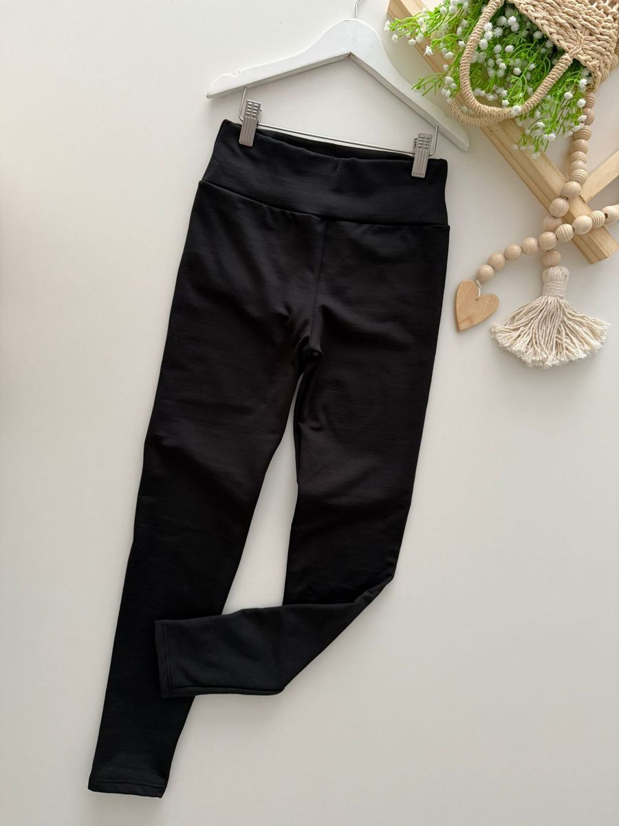 Calça Legging Juvenil Preta - Dondokinha Kids