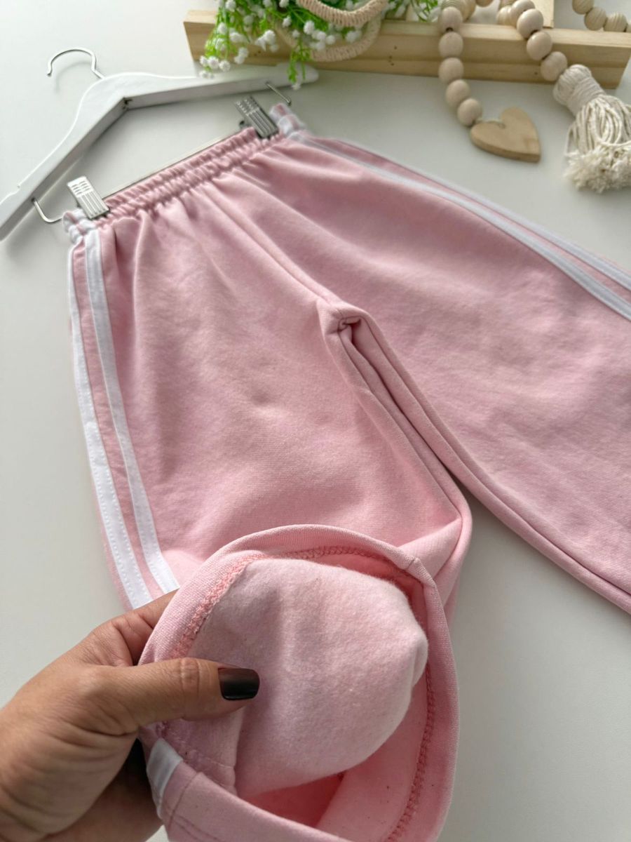 Calça Moletom Rosa 