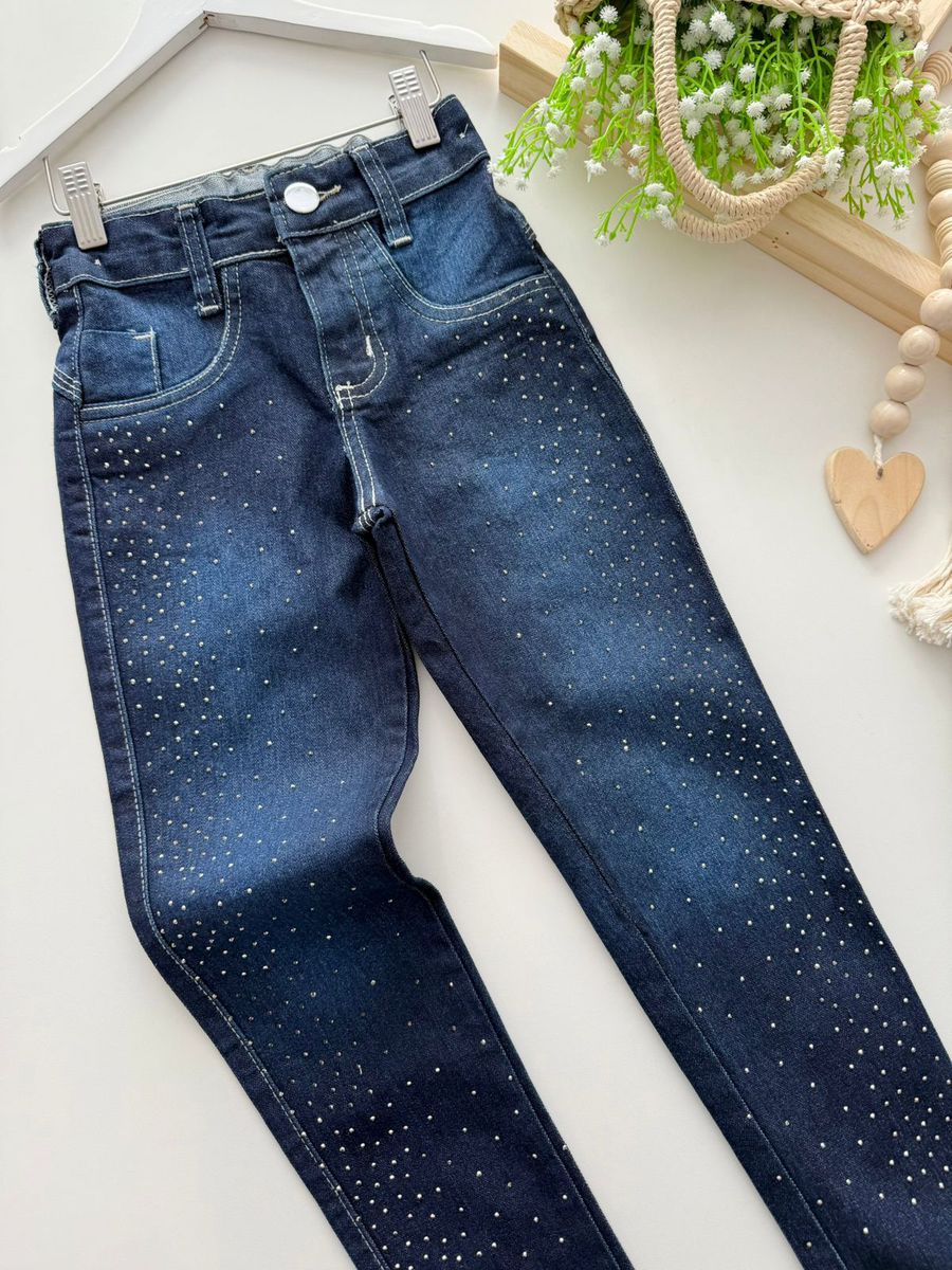Calça Jeans Stras 