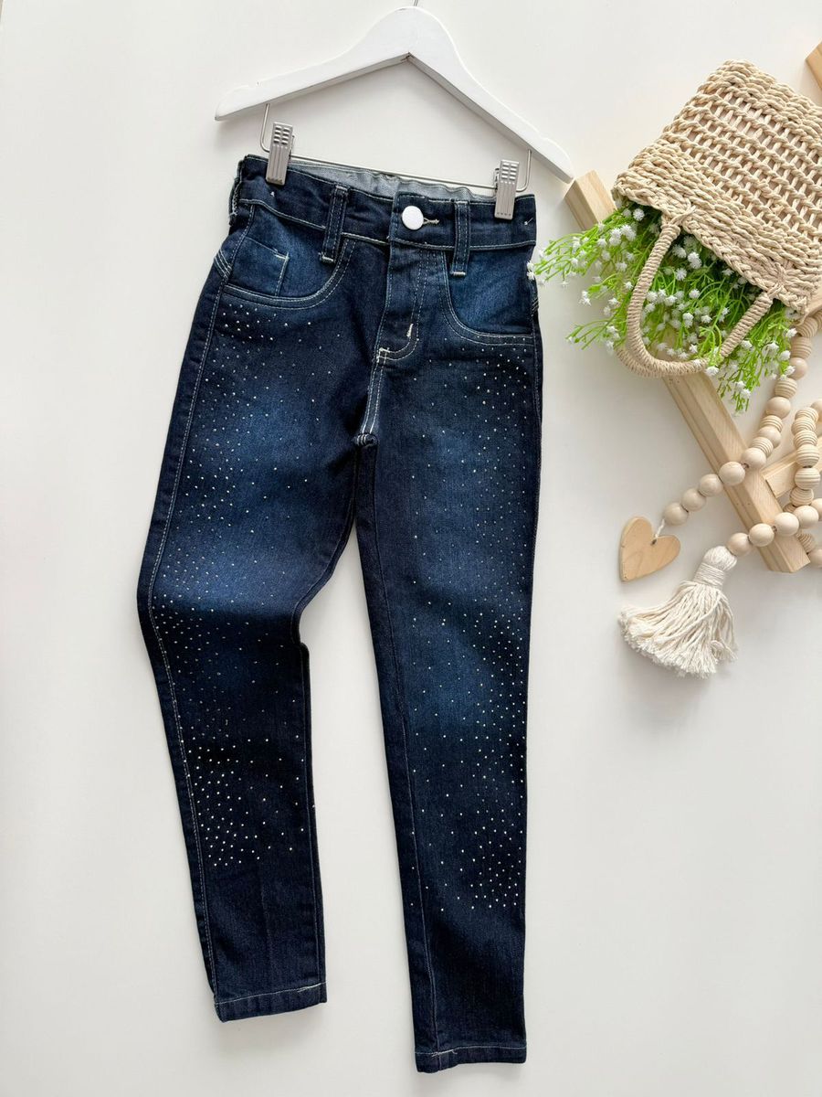 Calça Jeans Stras - Dondokinha Kids