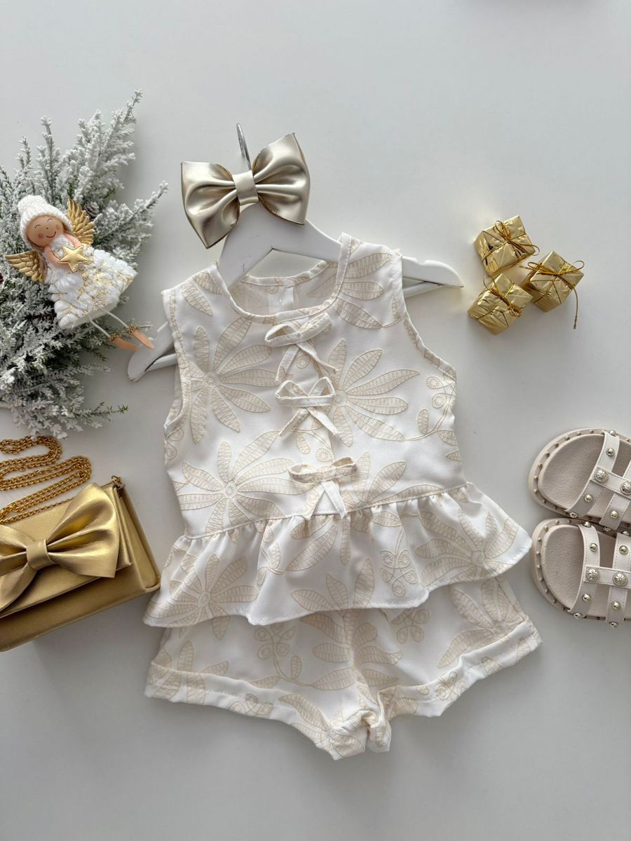 Conjunto Bruna Offwhite - Dondokinha Kids