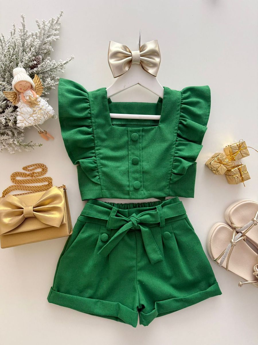 Conjunto Fabi Verde - Dondokinha Kids