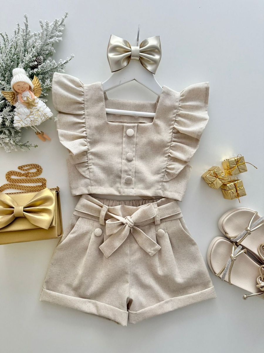Conjunto Fabi Nude - Dondokinha Kids