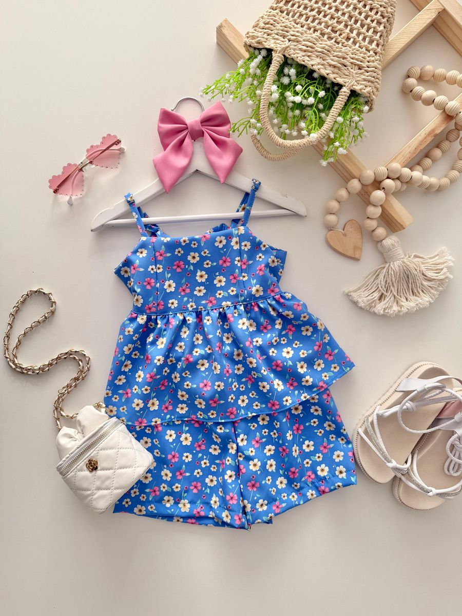 Conjunto Ingridi Azul - Dondokinha Kids