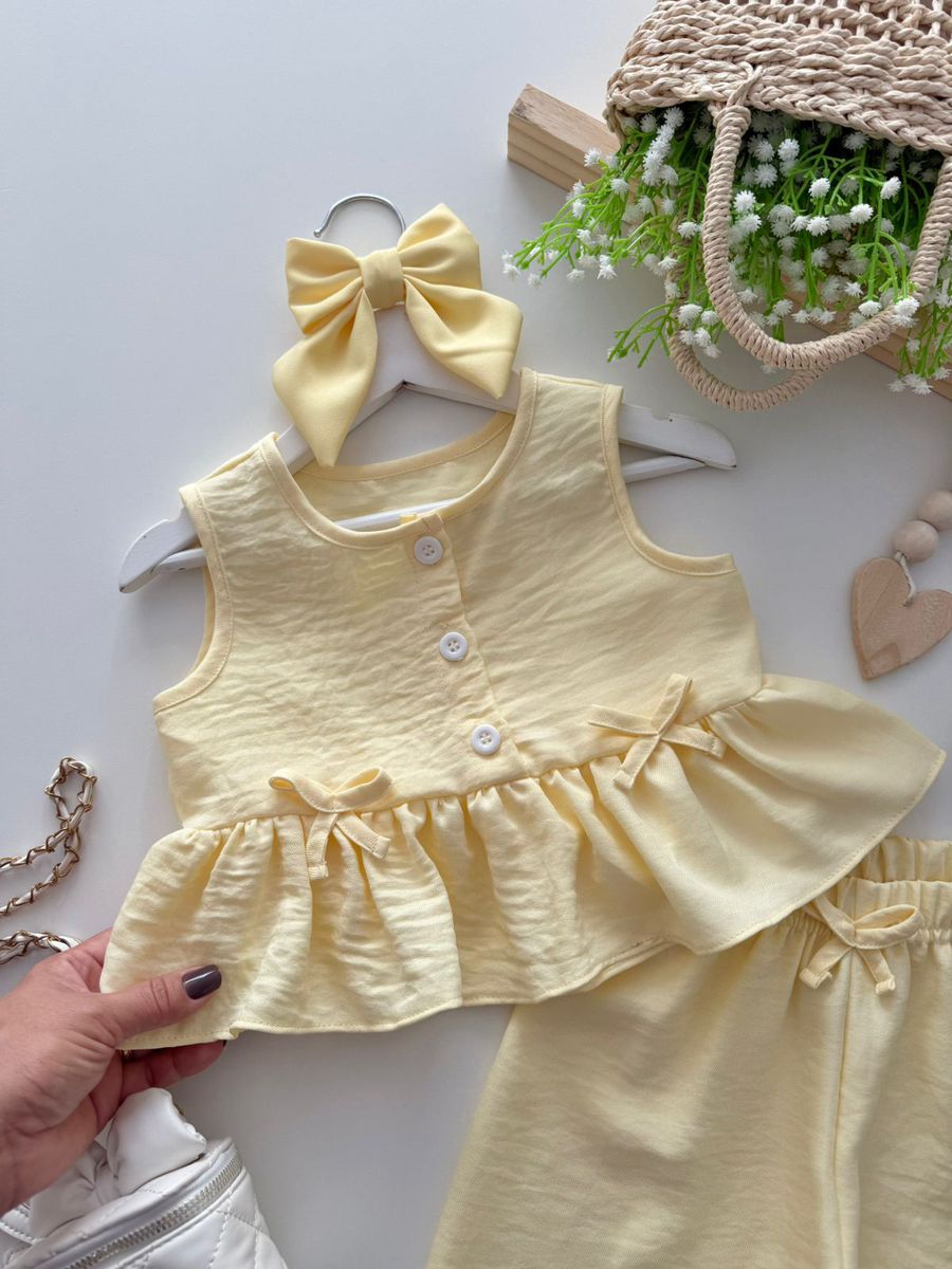 Conjunto Melina Amarelo