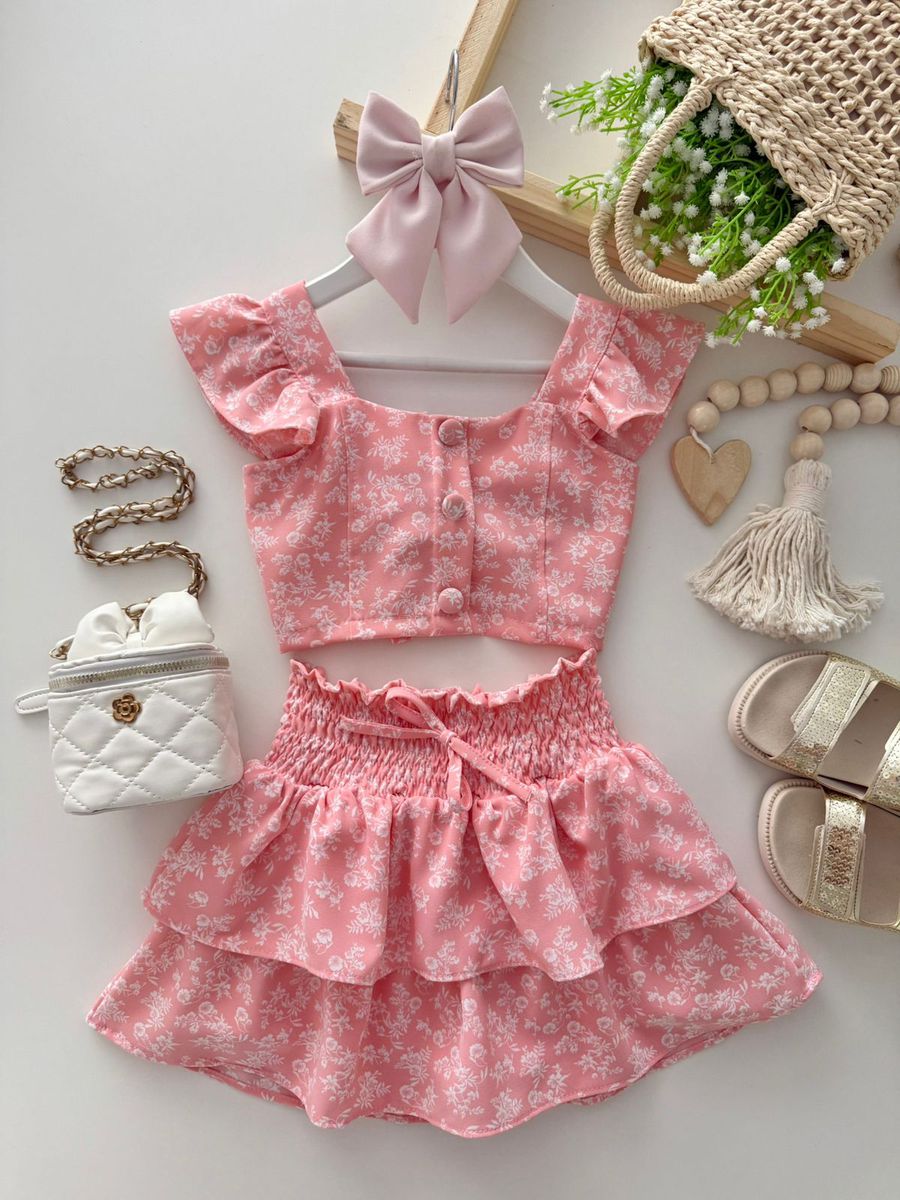 Conjunto Leticia Rosa - Dondokinha Kids