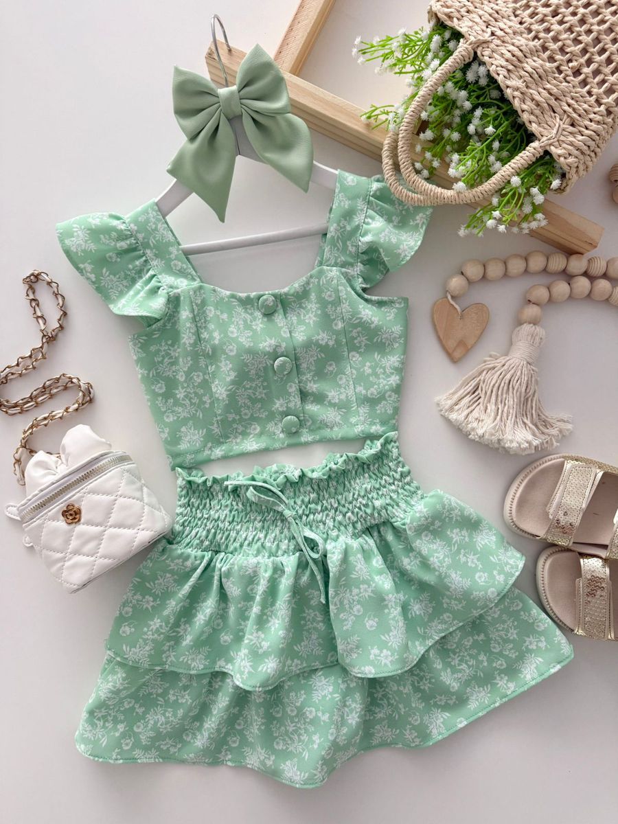 Conjunto Leticia Verde - Dondokinha Kids