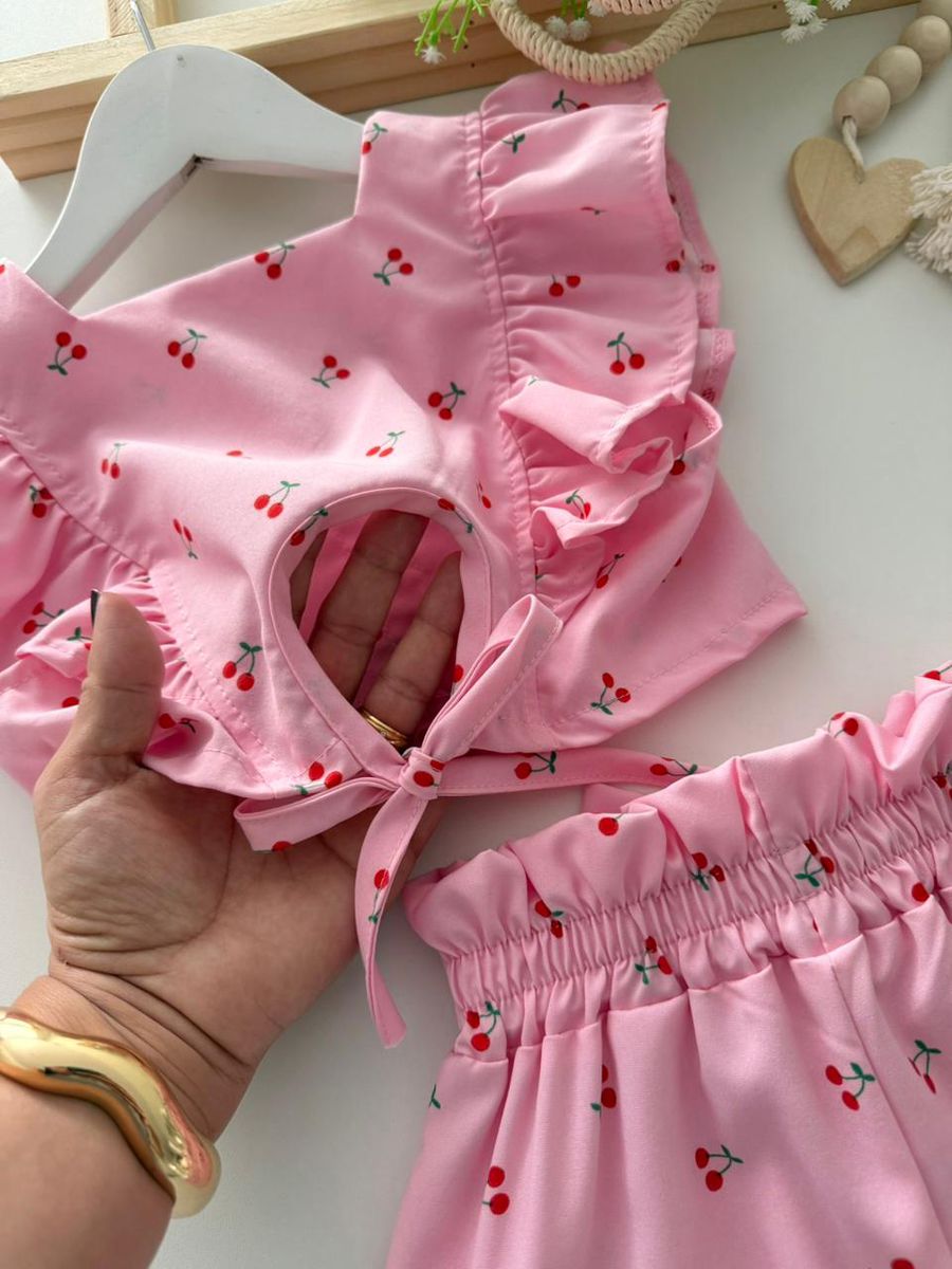Conjunto Cerejinha Rosa