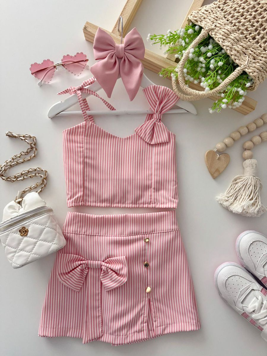 Conjunto Tamires Rosa - Dondokinha Kids