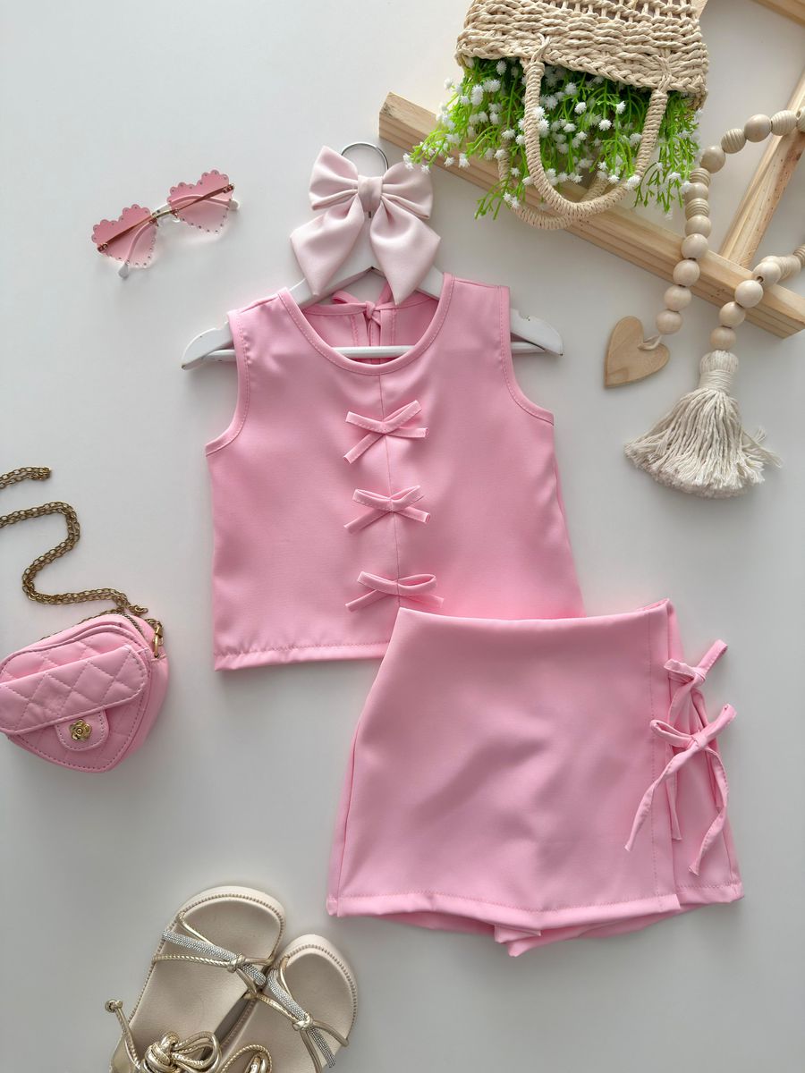 Conjunto Ludmilla Rosa - Dondokinha Kids