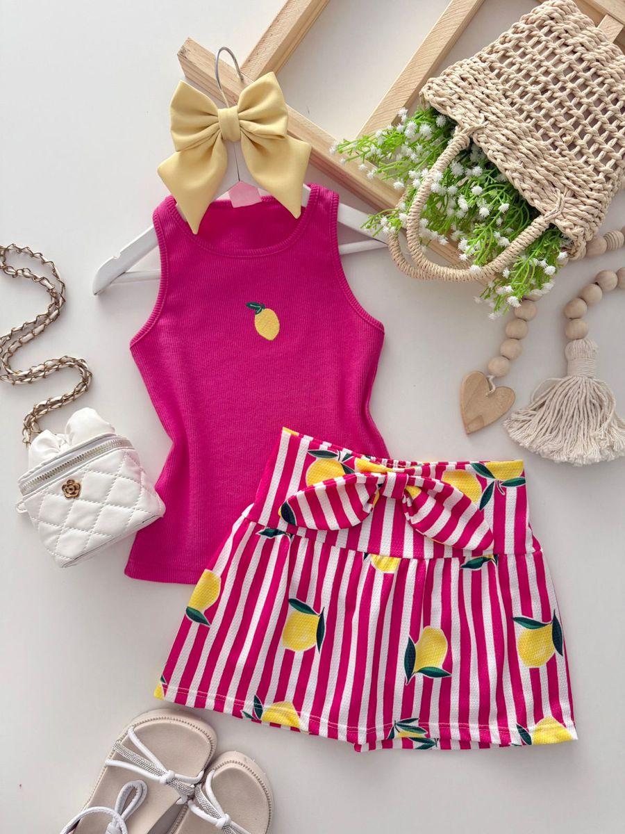 Conjunto Lorena Pink - Dondokinha Kids