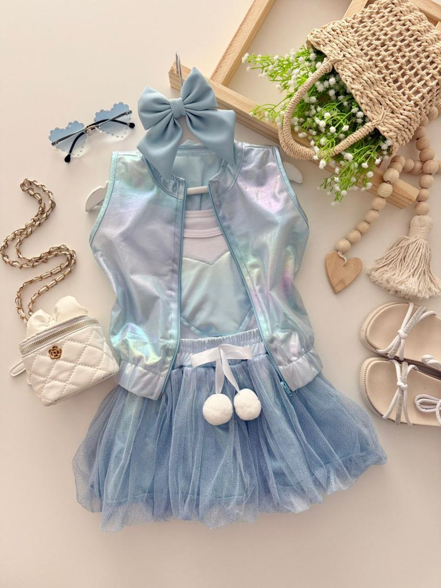 Conjunto Helô Azul - Dondokinha Kids