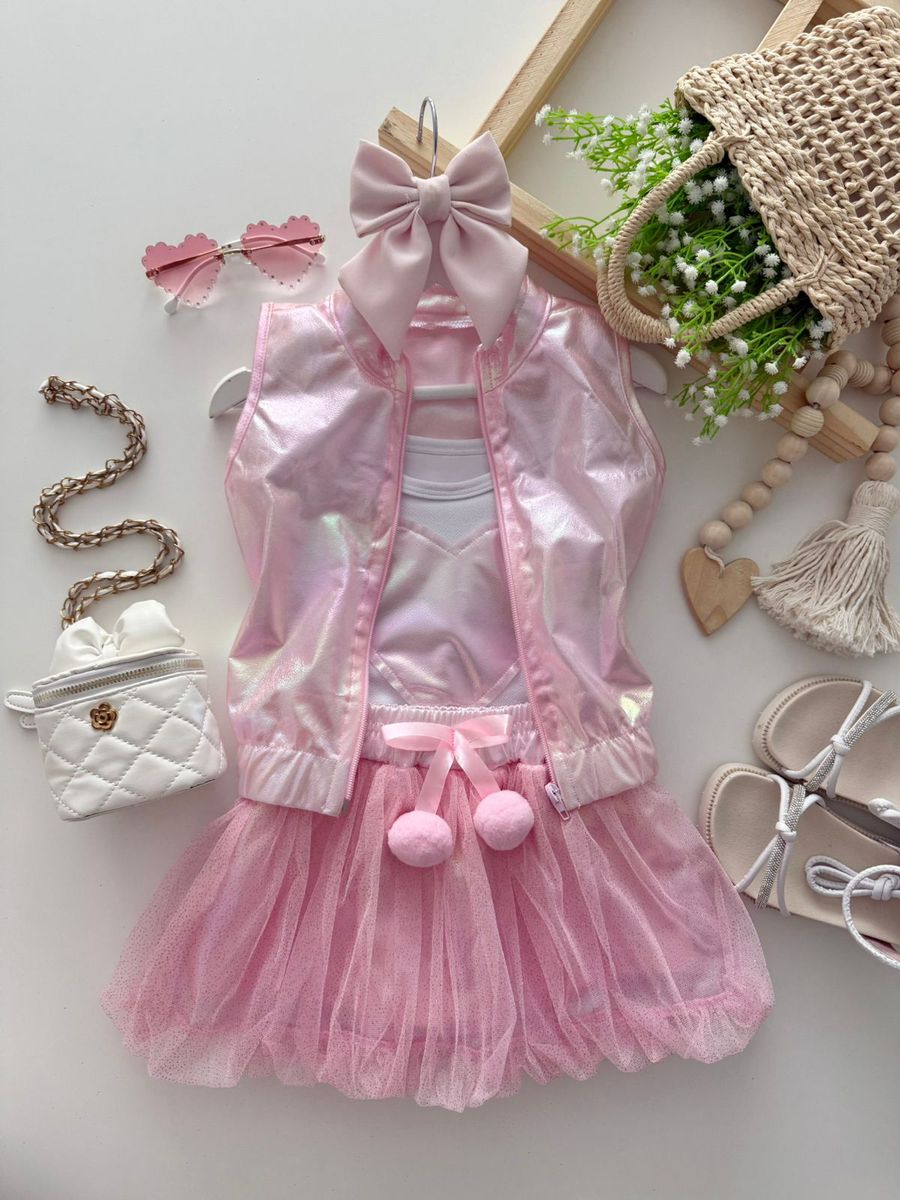 Conjunto Helô Rosa - Dondokinha Kids
