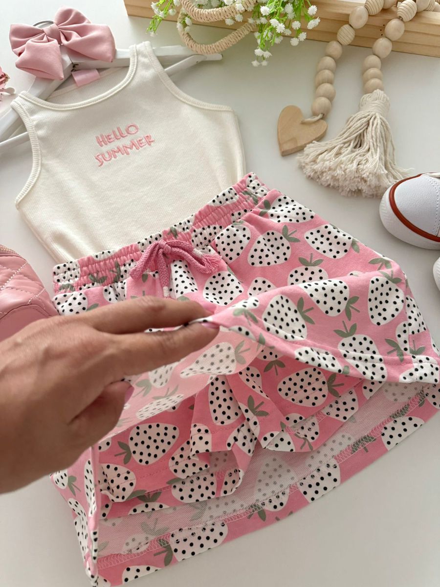 Conjunto Moranguinho Rosa