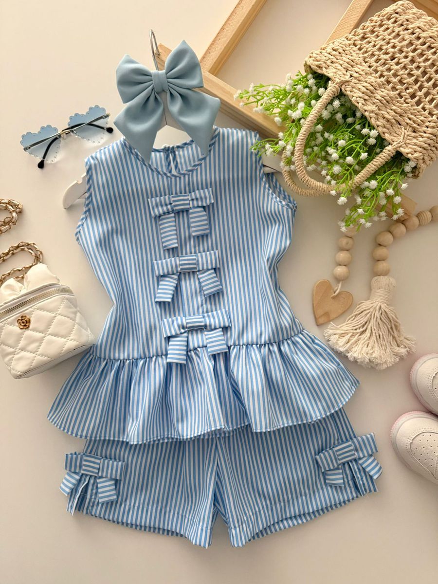 Conjunto Bianca Azul - Dondokinha Kids