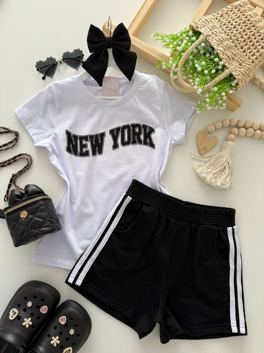 Conjunto New York Preto - Dondokinha Kids