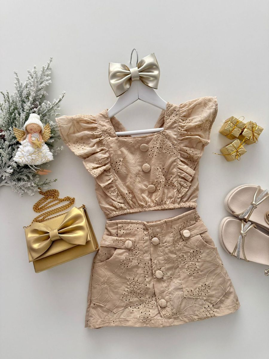 Conjunto Ana Luisa Nude - Dondokinha Kids