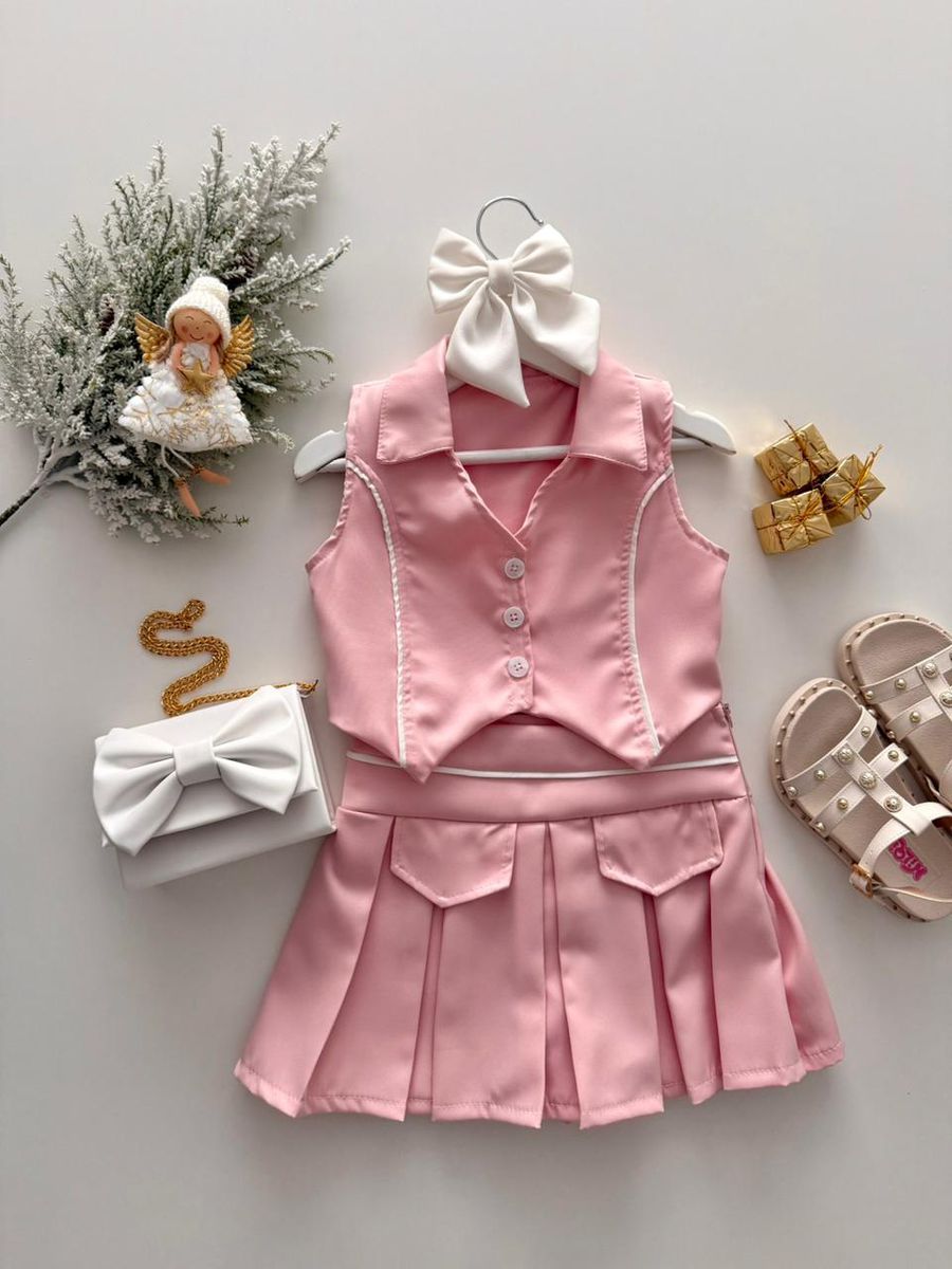 Conjunto Maju Rosa - Dondokinha Kids