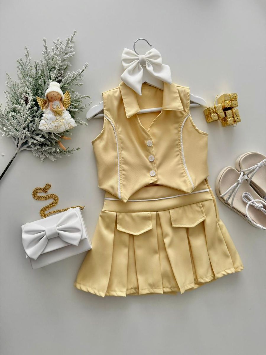 Conjunto Maju Amarelo - Dondokinha Kids