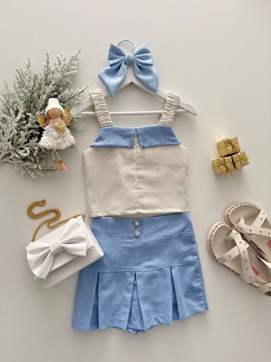 Conjunto Anelize Azul - Dondokinha Kids