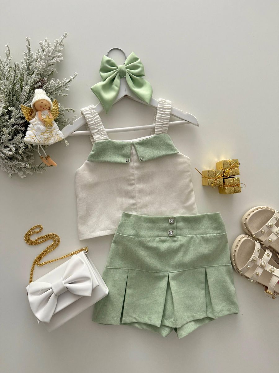 Conjunto Anelize Verde - Dondokinha Kids