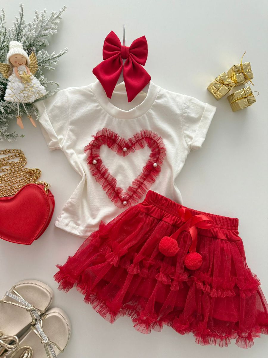 Conjunto Bia Vermelho