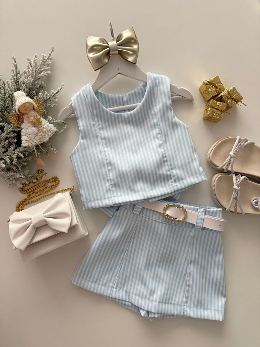 Conjunto Maria Fernanda Azul - Dondokinha Kids