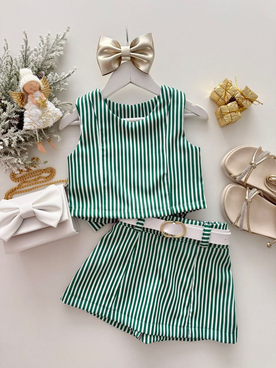 Conjunto Maria Fernanda Verde - Dondokinha Kids