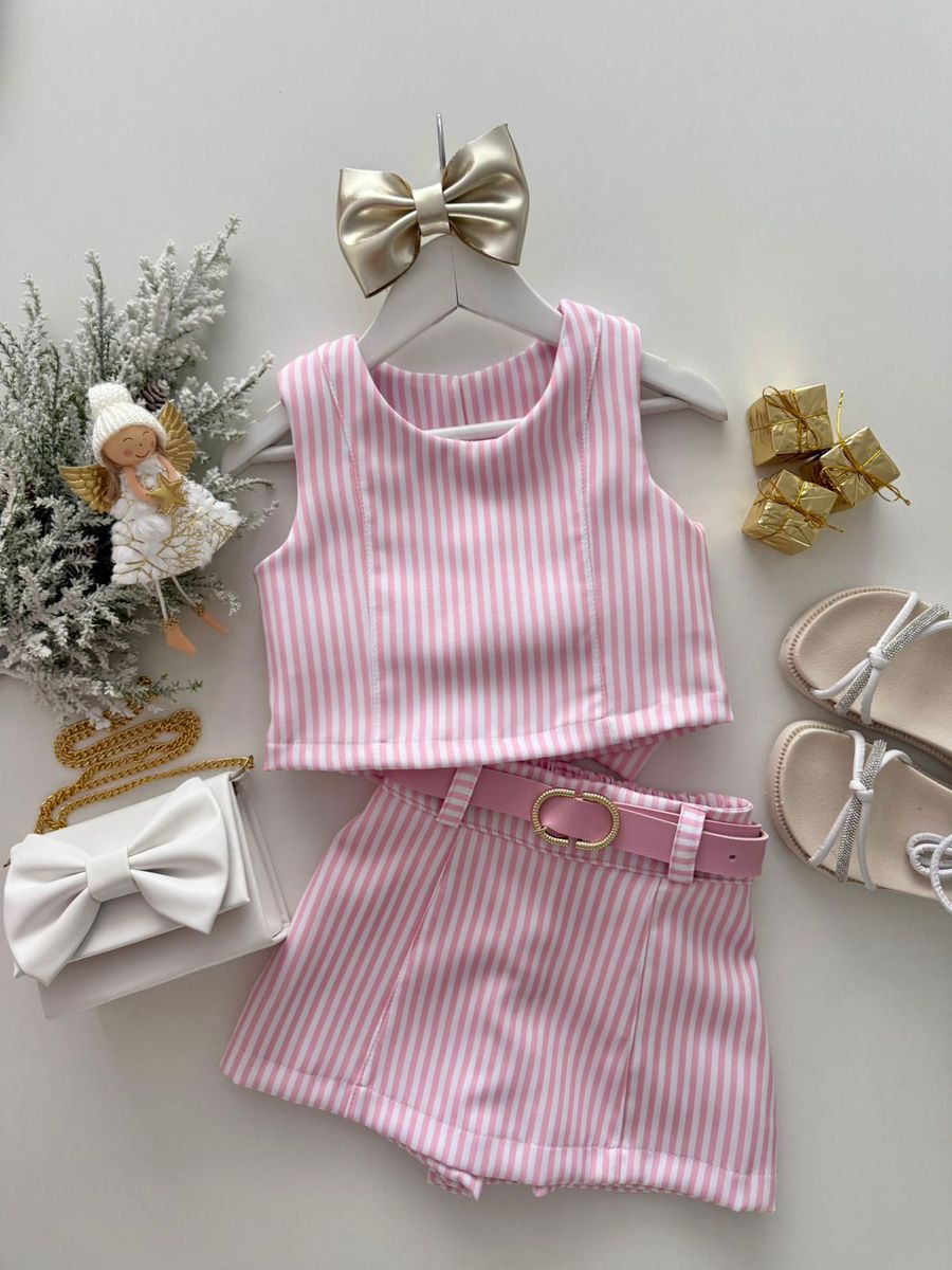 Conjunto Maria Fernanda Rosa - Dondokinha Kids