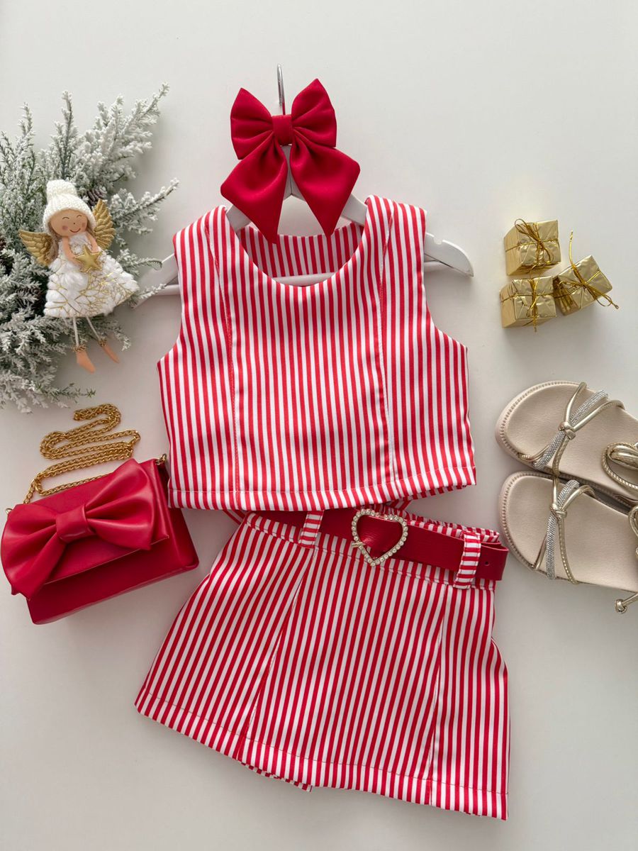 Conjunto Maria Fernanda Vermelho - Dondokinha Kids